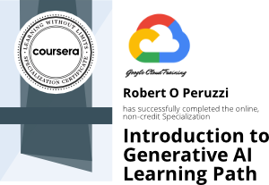 coursera: Intro to Generative AI cert