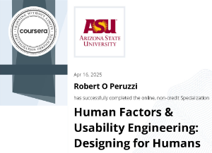 Human Factors in Design Course Cert